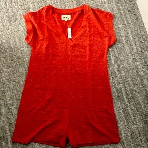 Madewell Spring roll romper brand new with tags! Size M